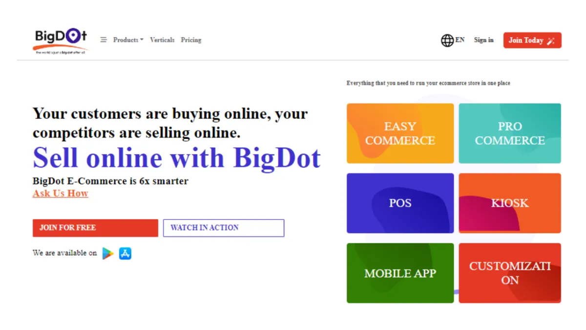 Understanding BigDot Ecommerce