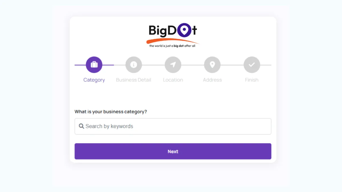 Step 1: Sign Up for BigDot Booking Store